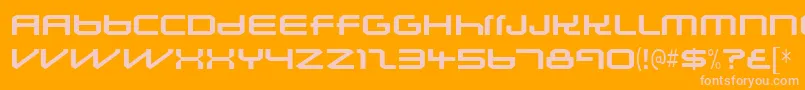 Lunasolsequence Font – Pink Fonts on Orange Background