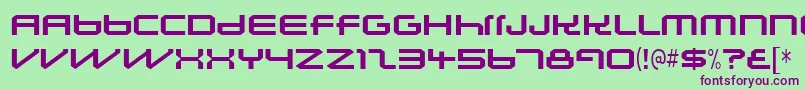 Lunasolsequence Font – Purple Fonts on Green Background