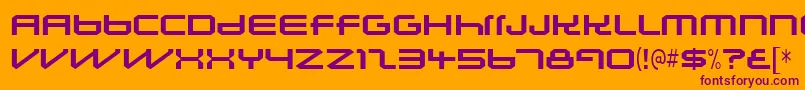 Lunasolsequence Font – Purple Fonts on Orange Background