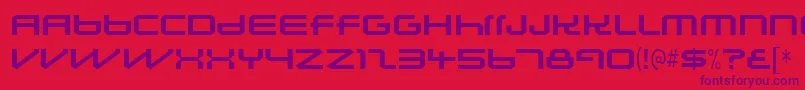 Lunasolsequence Font – Purple Fonts on Red Background
