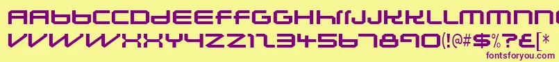 Lunasolsequence Font – Purple Fonts on Yellow Background