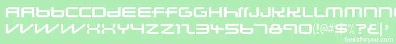 Lunasolsequence-fontti – valkoiset fontit vihreällä taustalla