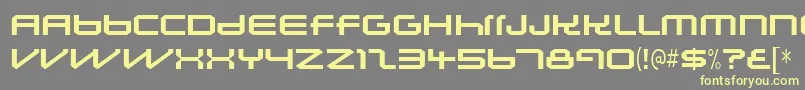 Lunasolsequence Font – Yellow Fonts on Gray Background