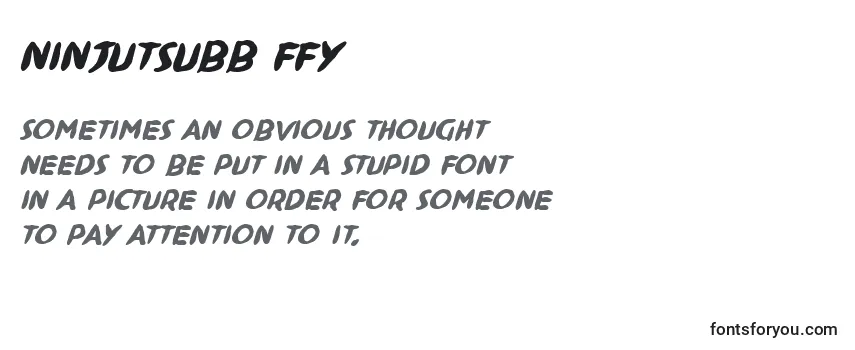 Ninjutsubb ffy Font
