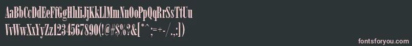 Arsisdeereg-Schriftart – Rosa Schriften auf schwarzem Hintergrund