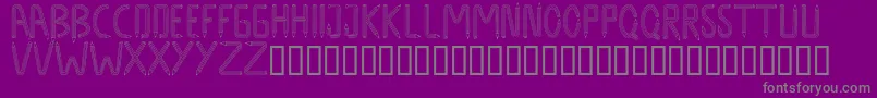 DesigndesignRegular Font – Gray Fonts on Purple Background