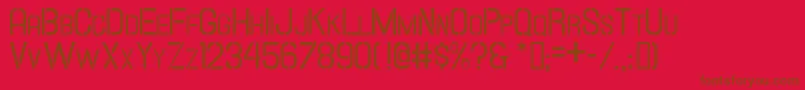 HallandaleStencilScJl Font – Brown Fonts on Red Background