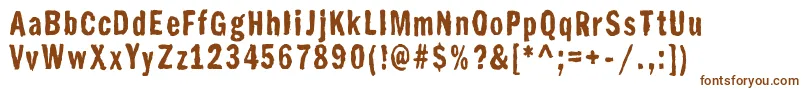 Francgothiquebrush Font – Brown Fonts on White Background