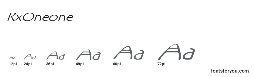RxOneone Font Sizes