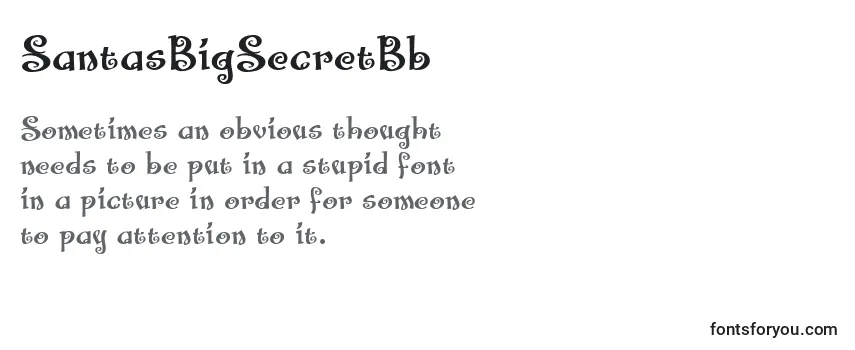 SantasBigSecretBb Font