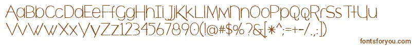 Шрифт BmdCafeBrewery – коричневые шрифты на белом фоне