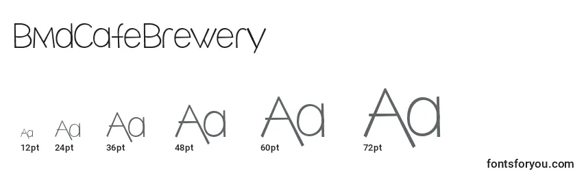 BmdCafeBrewery Font Sizes