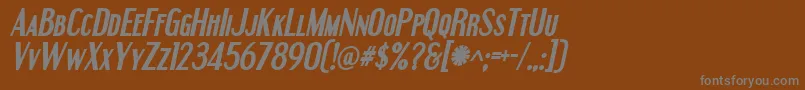 More about EngebrechtreBoldItalic Font EngebrechtreBoldItalic Font – Gray Fonts on Brown Background