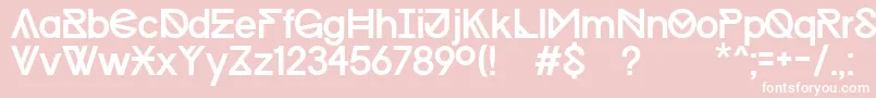 ProgressRegularWinKopie Font – White Fonts on Pink Background