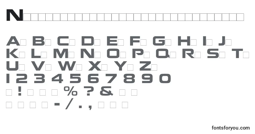 A fonte Nokianvirallinenkirjasinregular – alfabeto, números, caracteres especiais