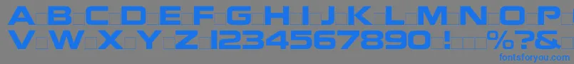 Nokianvirallinenkirjasinregular Font – Blue Fonts on Gray Background