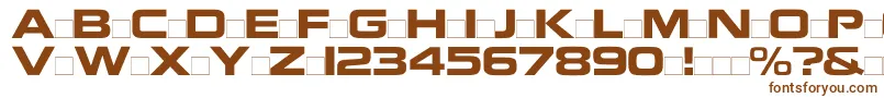 Шрифт Nokianvirallinenkirjasinregular – коричневые шрифты на белом фоне