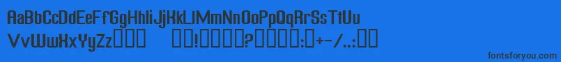 FreakOutGoBananasNormal Font – Black Fonts on Blue Background