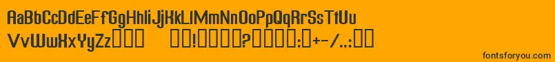 FreakOutGoBananasNormal Font – Black Fonts on Orange Background