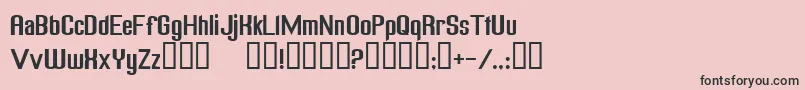 FreakOutGoBananasNormal Font – Black Fonts on Pink Background