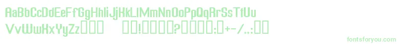 FreakOutGoBananasNormal Font – Green Fonts on White Background