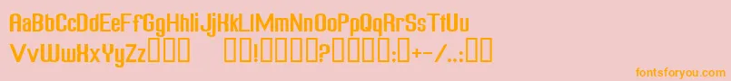 FreakOutGoBananasNormal Font – Orange Fonts on Pink Background