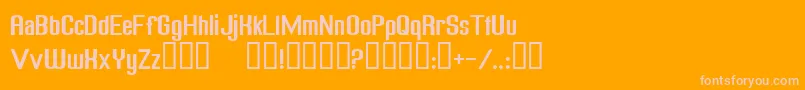 Шрифт FreakOutGoBananasNormal – розовые шрифты на оранжевом фоне
