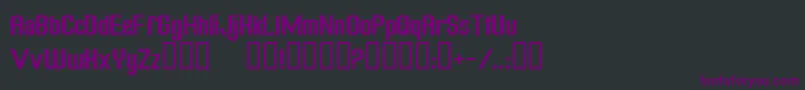 FreakOutGoBananasNormal-fontti – violetit fontit mustalla taustalla