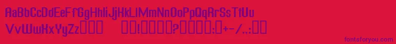 FreakOutGoBananasNormal Font – Purple Fonts on Red Background