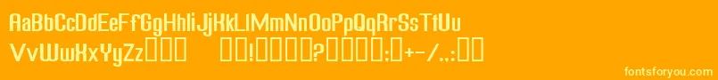 FreakOutGoBananasNormal Font – Yellow Fonts on Orange Background