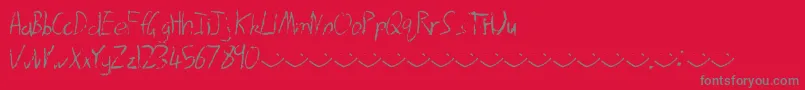 Afterrain-Schriftart – Graue Schriften auf rotem Hintergrund