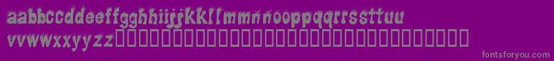 Cfpunky Font – Gray Fonts on Purple Background