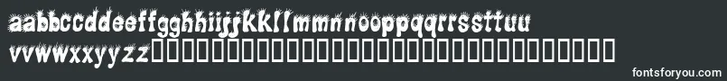 Cfpunky Font – White Fonts on Black Background