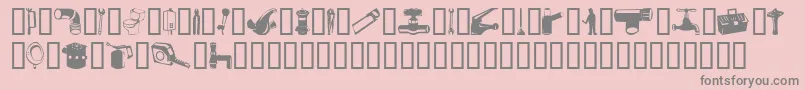 fuente Gasfn – Fuentes Grises Sobre Fondo Rosa