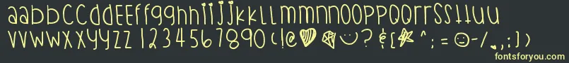 Starbrite Font – Yellow Fonts on Black Background