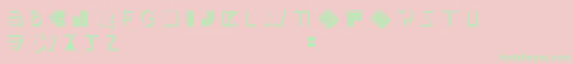 BossMTwo Font – Green Fonts on Pink Background