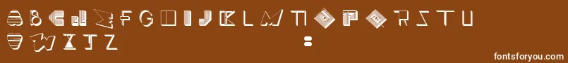BossMTwo Font – White Fonts on Brown Background