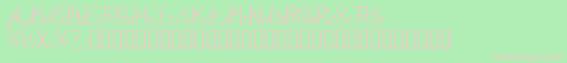 Abode Font – Pink Fonts on Green Background