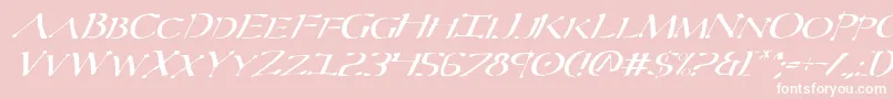 Severv2i Font – White Fonts on Pink Background