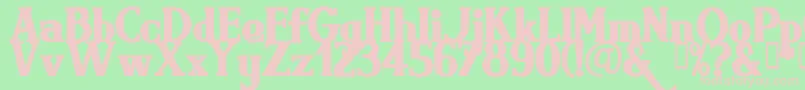 Brimb Font – Pink Fonts on Green Background