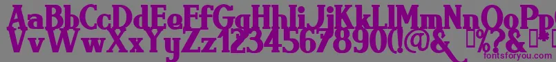 Brimb Font – Purple Fonts on Gray Background