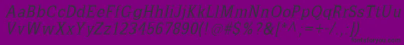 SlabromanaOblique-Schriftart – Schwarze Schriften auf violettem Hintergrund