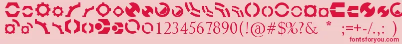 LanguageLombax Font – Red Fonts on Pink Background