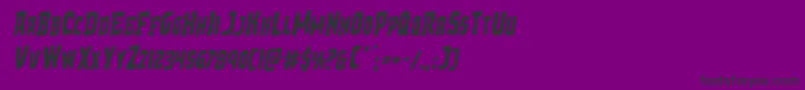 Demonpriestrotal Font – Black Fonts on Purple Background