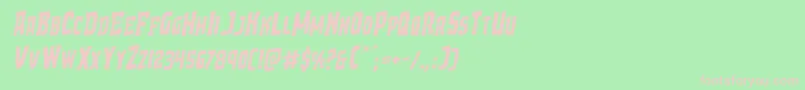 Demonpriestrotal Font – Pink Fonts on Green Background