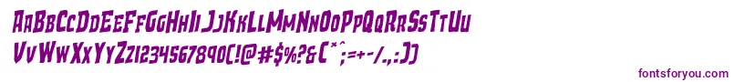 Demonpriestrotal Font – Purple Fonts on White Background