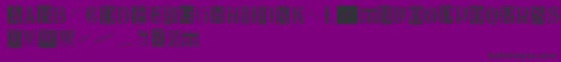 Delitschinitialen Font – Black Fonts on Purple Background