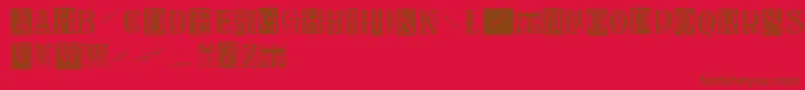 Подробнее о шрифте Delitschinitialen Шрифт Delitschinitialen – коричневые шрифты на красном фоне
