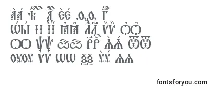 Überblick über die Schriftart Orthodox.TtUcs8CapsTight