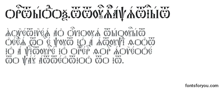 Шрифт Orthodox.TtUcs8CapsTight